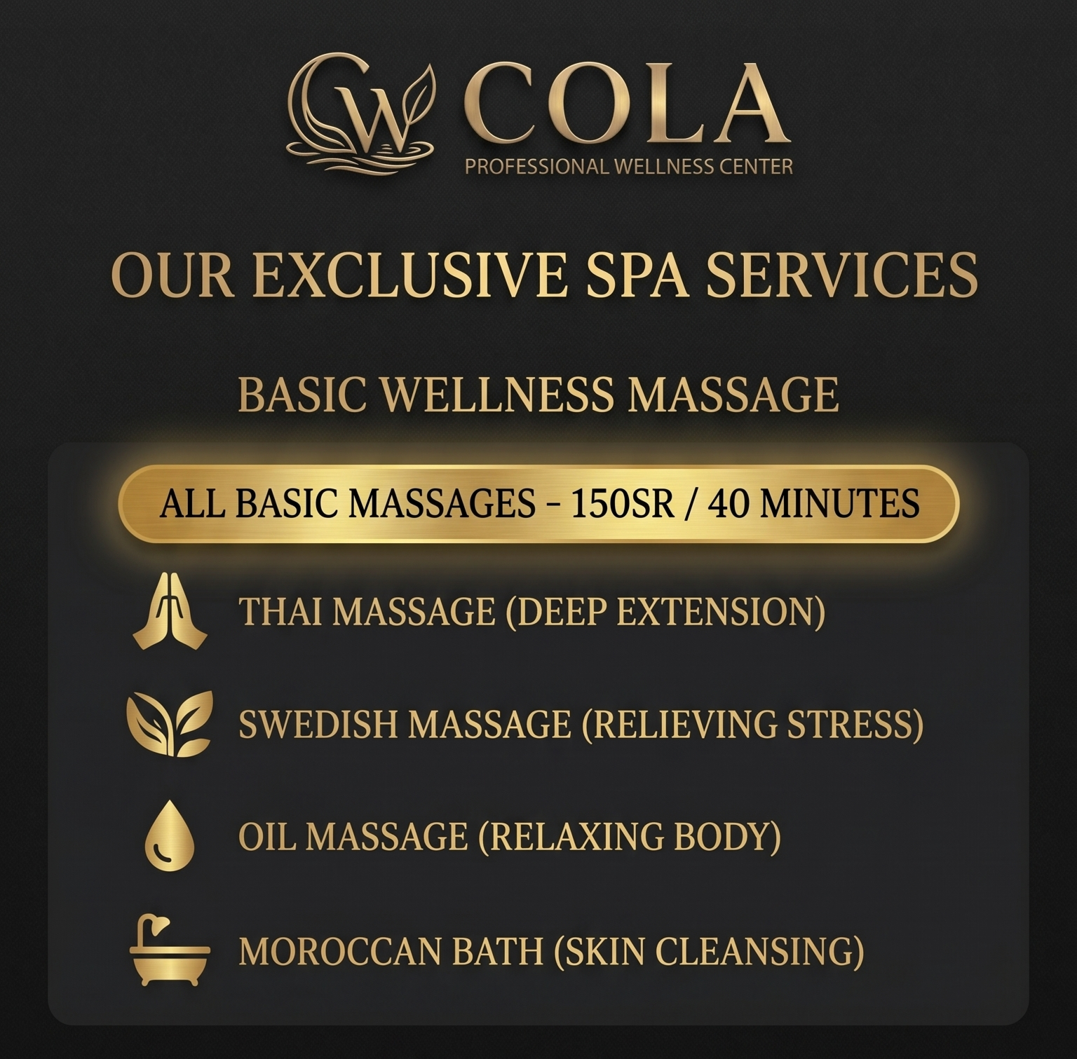 Moroccan Bath Package Rates